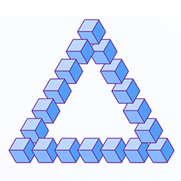 Make an animated Penrose triangle in Javascript + HTML